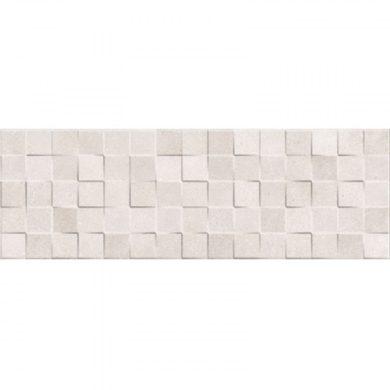 Cartago Decorado Cubik Beige 25×75 Ανάγλυφο διακοσμητικό πλακάκι